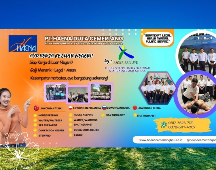 Rekrutmen Tenaga Kerja Luar Negeri PT Haena Duta Cemerlang Tahun 2026