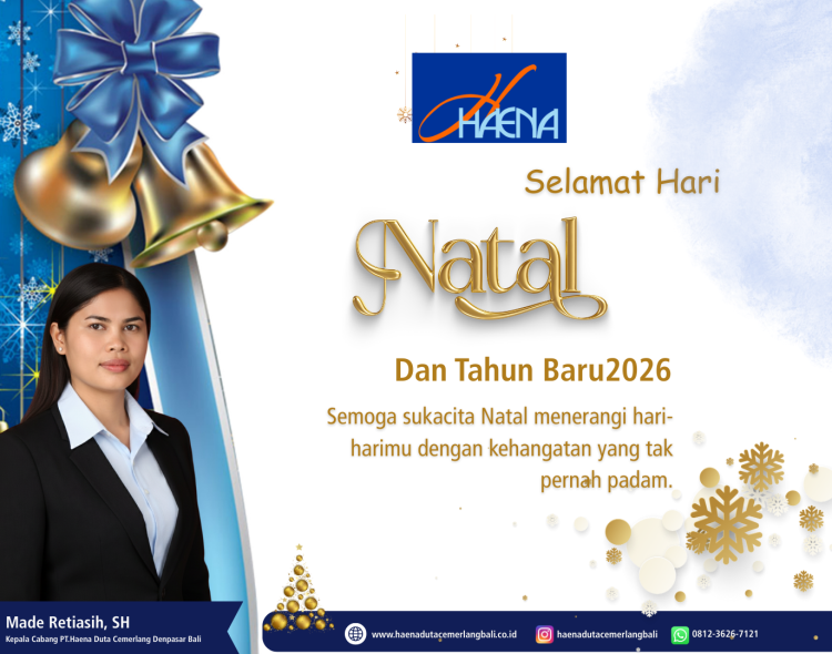 Sambut Natal 2025, Kepala Cabang PT Haena Duta Cemerlang Denpasar Ajak Perkuat Integritas dan Semangat Berkarya